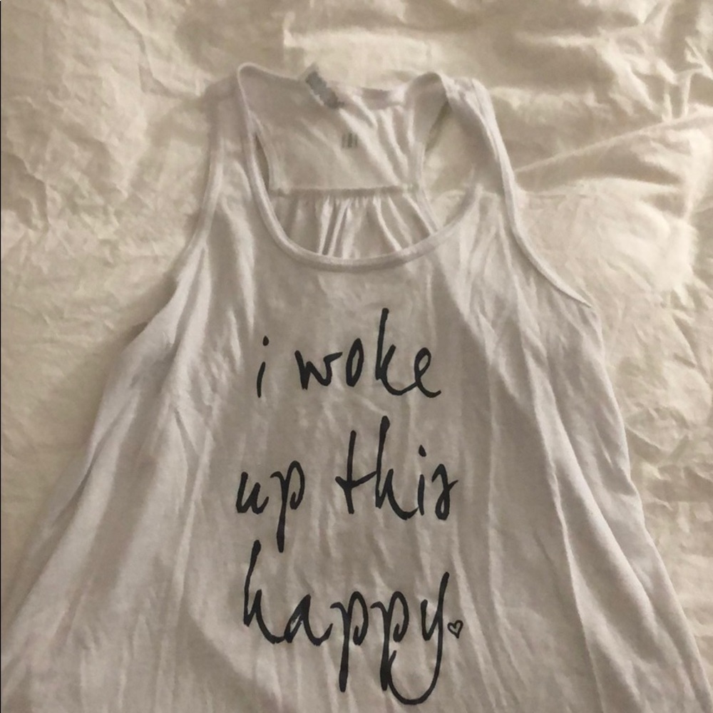 I woke up this happy tank